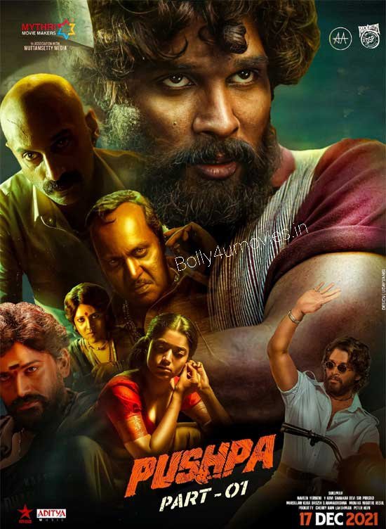 Pushpa The Rise Part 1 (2021) UNCUT 720p 480p WEB-HDRip Dual Audio [Hindi – Telugu] 1.5GB – 500MB